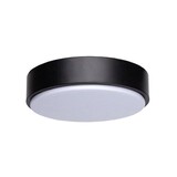 LED plafondlamp zwart rond- 12W vervangt 60W - 230x50mm - Lichtkleur optioneel 3000K - warm wit licht LED plafondlamp zwart rond- 12W vervangt 60W - 230x50mm - Lichtkleur optioneel 3000K - warm wit licht