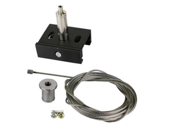 Spectrum voor de installateur: Betaalbare kwaliteit en veelzijdige LED-oplossingen LED Railspot 3F -  ophang systeem - 1 x 8 meter stalen draad incl. bevestigingsmateriaal