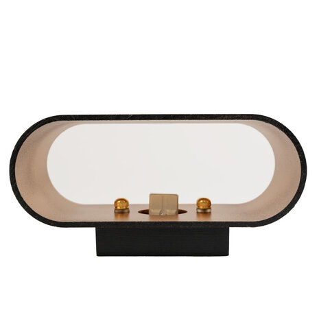 Spectrum voor de installateur: Betaalbare kwaliteit en veelzijdige LED-oplossingen LED Wandlamp Ovaal - Zwart Goud met G9 fitting - 80x80x160 mm