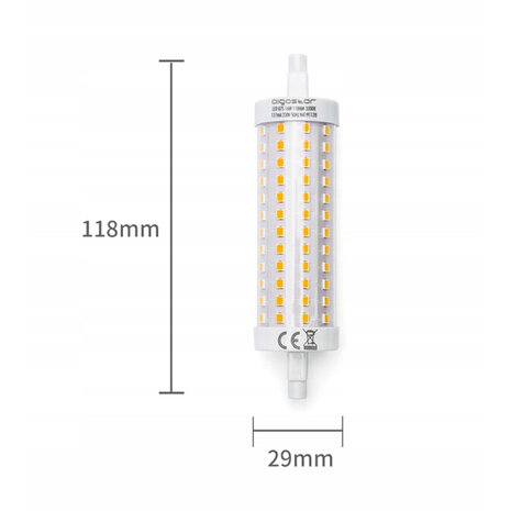 Aigostar LED R7S lamp - 16W vervangt 131W- 3000K warm wit licht- 118mm - niet dimbaar