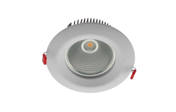 Macbright LED Downlight IP54 - Pluto 205MM - Wit - 9W 1081Lm - 3000K 830 Warm Wit | Zaagmaat 165MM + Wieland GST18i3 Macbright LED Downlight IP54 - Pluto 205MM - Wit - 9W 1081Lm - 3000K 830 Warm Wit | Zaagmaat 165MM + Wieland GST18i3