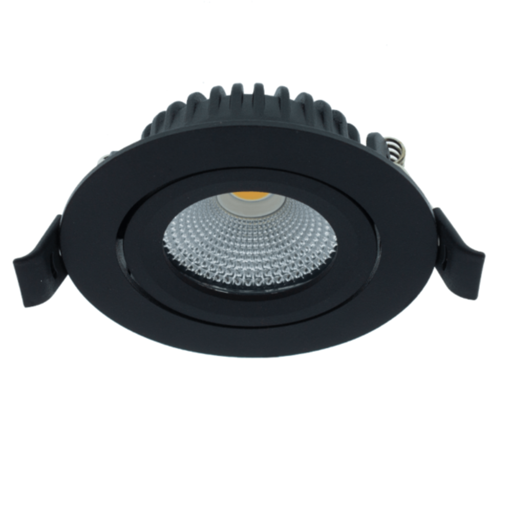 LCB LED LED Inbouwspot 85mm - IP44 Zwart - 5W 420Lm - 2700K 827 Warm Wit | Geschikt voor badkamer Zaagmaat 75mm - Dimbaar 230v LCB LED LED Inbouwspot 85mm - IP44 Zwart - 5W 420Lm - 2700K 827 Warm Wit | Geschikt voor badkamer Zaagmaat 75mm - Dimbaar 230v