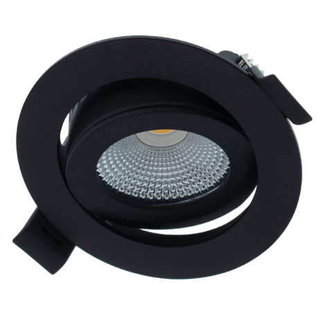 LCB LED LED Inbouwspot 85mm - IP44 Zwart - 5W 420Lm - 2700K 827 Warm Wit | Geschikt voor badkamer Zaagmaat 75mm - Dimbaar 230v LCB LED LED Inbouwspot 85mm - IP44 Zwart - 5W 420Lm - 2700K 827 Warm Wit | Geschikt voor badkamer Zaagmaat 75mm - Dimbaar 230v