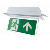 Macbright LED Noodverlichting inbouw armatuur IP20 - Transparant Continu - 4W 320Lm 5000K | IK08  - Zelftest - Type TIC -N/N 4W 850 PT 420x130mm