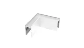 Spectrum voor de installateur 48V Laagspanningsrail - Wit - Toebehoren | L stuk - Hoek verbinding - 1-fase - SHIFT systeem magnetisch - 52x102x102mm