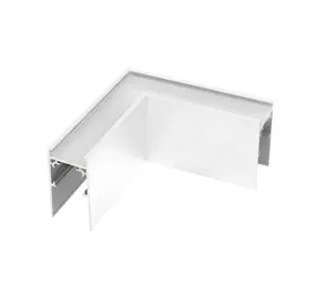 Spectrum voor de installateur 48V Laagspanningsrail - Wit - Toebehoren | L stuk - Hoek verbinding - 1-fase - SHIFT systeem magnetisch - 52x102x102mm