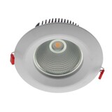 Macbright LED Downlight IP54  - Pluto 238MM - Wit - 9.2W 1100Lm - 3000K 830 Warm Wit | Zaagmaat 165MM + GST18i3 Wieland