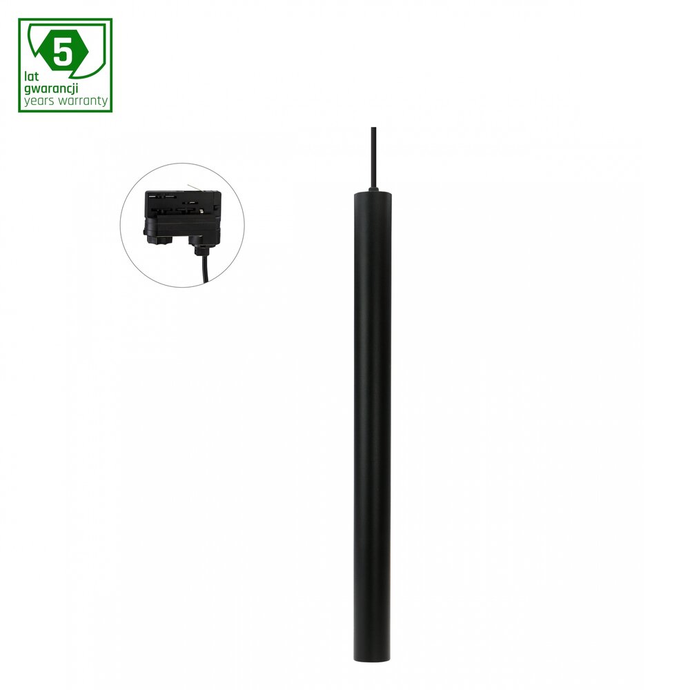 Spectrum LED Railspot 3F - Pendel hanglamp - Zwart - Chloe Slim - GU11/MR11 Fitting -  40X500MM Spectrum LED Railspot 3F - Pendel hanglamp - Zwart - Chloe Slim - GU11/MR11 Fitting -  40X500MM