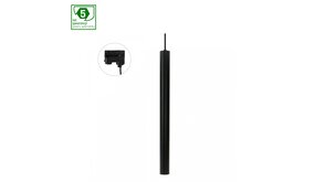 Spectrum voor de installateur LED Railspot 3F - Pendel hanglamp - Zwart - Chloe Slim - GU11/MR11 Fitting -  40X500MM