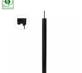 Spectrum voor de installateur LED Railspot 3F - Pendel hanglamp - Zwart - Chloe Slim - GU11/MR11 Fitting -  40X500MM