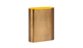 Lucide LED Wandlamp OVALIS - halfrond - Goud - voor 2x E14 - 230v aansluiting Lucide LED Wandlamp OVALIS - halfrond - Goud - voor 2x E14 - 230v aansluiting