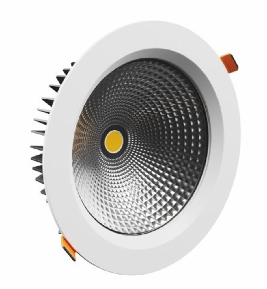 Spectrum voor de installateur LED Downlight IP54 - VIRGA 2 - Wit - 19W 150lm p/w - 4000K 840 - 60° - 23cm x 7,4cm - 50000H