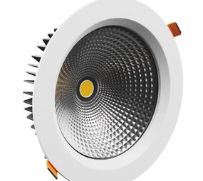 Spectrum voor de installateur LED Downlight IP54 - VIRGA 2 - Wit - 19W 150lm p/w - 4000K 840 - 60° - 23cm x 7,4cm - 50000H