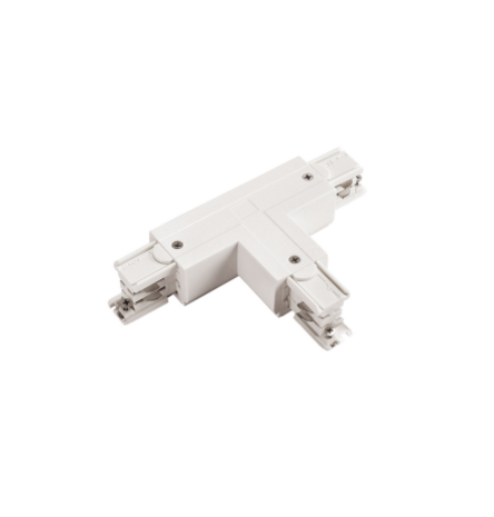 Spectrum voor de installateur 3-Fase Spanningsrail T-verbinding - Wit | Links voeding - Universeel SPS-2