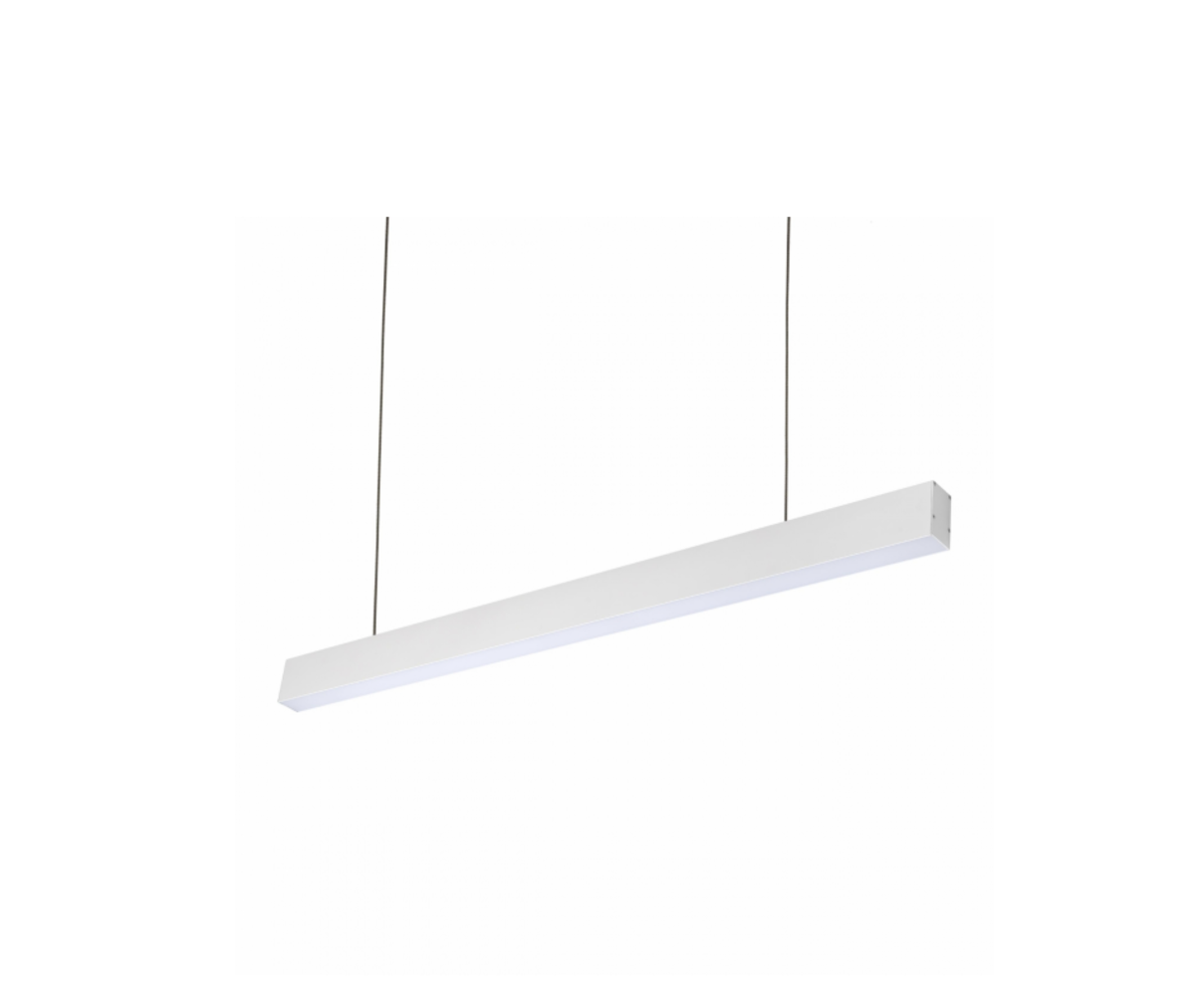 Spectrum voor de installateur LED Pendelarmatuur 112CM - Wit Allday - 35W 5075Lm - 4000K 940 Koel Wit | UGR19 Prisma - 1120x74x44mm - 5 jaar garantie