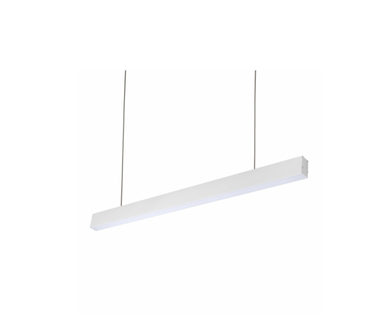 Spectrum voor de installateur LED Pendelarmatuur 112CM - Wit Allday - 35W 5075Lm - 4000K 940 Koel Wit | UGR19 Prisma - 1120x74x44mm - 5 jaar garantie