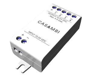 Casambi LED Strip Controller Casambi - 12V / 24V  - CBU-PWM4 - RGBW - 4 kanaal MAX 144W