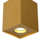 Lucide TUBE - Plafondspot - 1xGU10 - Mat Goud / Messing