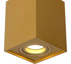 Lucide TUBE - Plafondspot - 1xGU10 - Mat Goud / Messing