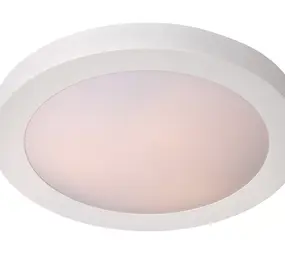 Lucide FRESH - Plafonnière Badkamer - Ø 27 cm - 1xE27 - IP44 - Wit