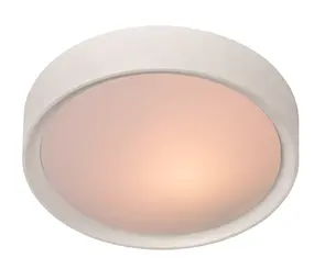 Lucide Lucide LEX - Plafonnière - Ø 33 cm - 2xE27 - Wit