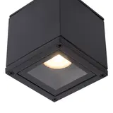 Lucide AVEN - Plafondspot Badkamer - 1xGU10 - IP65 - Zwart