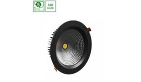 Spectrum voor de installateur LED Downlight IP54 - VIRGA 2 - Zwart - 19W 140lm p/w - 4000K 840 - 90° - 230 x 80mm - Dimbaar  1-10V