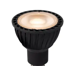 Lucide LED Spot GU10 Dag/ Nacht Sensor - GU10 Fitting - Zwart - 5W 230Lm - 2700K  827 Warm Wit  | Ingebouwde schemersensor