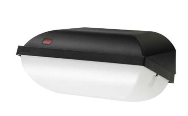 Philips Philips LED Bulkhead Coreline BWC110 Zwart 9W 668lm - 830 Warm Wit | 242x110mm - IP54 - Lichtsensor