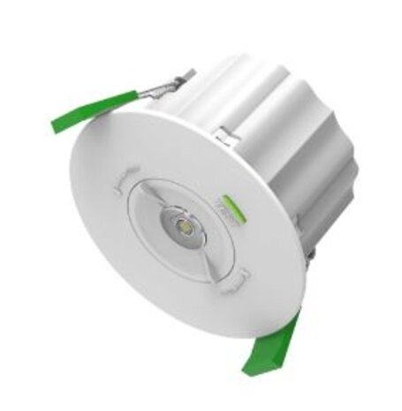 LED Noodverlichting Inbouwspot - 1.3W 200Lm - Wit 104MM - 5700K 857 Daglicht | Zelftest functie - Anti Paniek verlichting - Zaagmaat 95MM LED Noodverlichting Inbouwspot - 1.3W 200Lm - Wit 104MM - 5700K 857 Daglicht | Zelftest functie - Anti Paniek verlichting - Zaagmaat 95MM