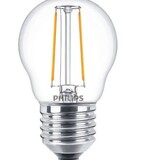 Philips LED Verlichting | Officieel distributeur Corepro LEDluster E27 Kogel Filament Helder 2W 250lm - 827 Zeer Warm Wit | Vervangt 25W