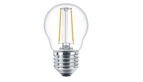 Philips LED Verlichting | Officieel Assortiment Signify Professional. Corepro LEDluster E27 Kogel Filament Helder 2W 250lm - 827 Zeer Warm Wit | Vervangt 25W