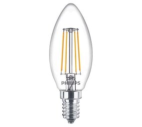 Philips LED Verlichting | Officieel distributeur LED lamp - E14 fitting - CorePro - LEDCandle -ND - 4.3-40W - 827 - 2700K extra warm wit- B35 - CLG