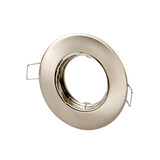 LED line verlichting - Betaalbare Professionele LED Oplossingen Inbouwspot geborsteld staal rond - kantelbaar - zaagmaat 75mm - buitenmaat 92mm