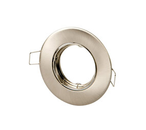 LED line verlichting - Betaalbare Professionele LED Oplossingen Inbouwspot geborsteld staal rond - kantelbaar - zaagmaat 75mm - buitenmaat 92mm