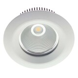 Macbright LED Downlight IP54 - PLUTO 238MM - Wit - 9.2W 1100Lm - 4000K 840 Helder Wit | Zaagmaat 165MM + Wieland GST18i3