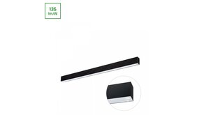 Spectrum voor de installateur LED Linear Armatuur zwart incl. bewegingssensor - 112cm 36W 4000lm