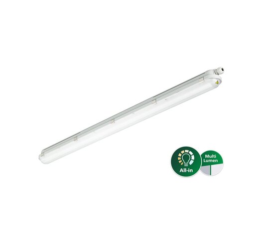 Philips LED Verlichting | Officieel distributeur Philips LED Waterdichte Montagebalk CoreLine WT120C G2 27W 4000lm - 840 Koel Wit | 120cm