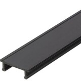 LCB LED Europe  3-Fase Spanningsrail toebehoren | 2 Meter Afdekkap Zwart - Universeel Geschikt voor Spanningsrails - Aluminium XTSP 11