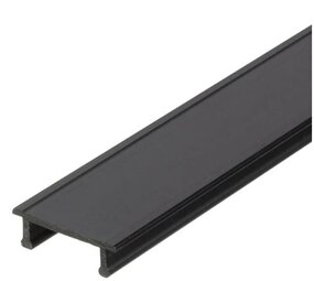 LCB LED Europe  3-Fase Spanningsrail toebehoren | 2 Meter Afdekkap Zwart - Universeel Geschikt voor Spanningsrails - Aluminium XTSP 11