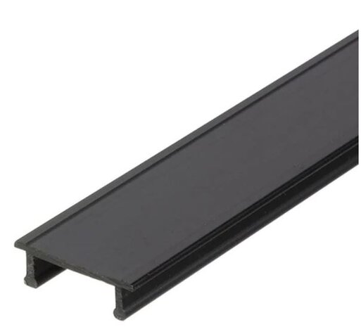 3-Fase Spanningsrail toebehoren | 2 Meter Afdekkap Zwart - Universeel Geschikt voor Spanningsrails - Aluminium XTSP 11 3-Fase Spanningsrail toebehoren | 2 Meter Afdekkap Zwart - Universeel Geschikt voor Spanningsrails - Aluminium XTSP 11