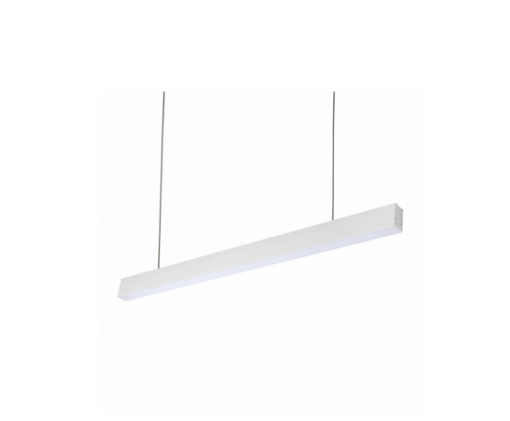 Spectrum voor de installateur LED Pendelarmatuur 168CM - Wit Allday - 55W 7425Lm - 3000K 830 Warm Wit | UGR19 Prisma - 1120x74x44mm - 5 jaar garantie Spectrum voor de installateur LED Pendelarmatuur 168CM - Wit Allday - 55W 7425Lm - 3000K 830 Warm Wit | UGR19 Prisma - 1120x74x44mm - 5 jaar garantie