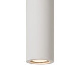 Lucide LED plafondspot IP20 - Tube GIPSY rond wit - GU10 fitting - overschilderbaar - excl. LED spot