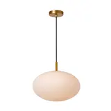 Lucide Lucide ELYSEE - Hanglamp - Ø 30 cm - 1xE27 - Opaal Lucide Lucide ELYSEE - Hanglamp - Ø 30 cm - 1xE27 - Opaal