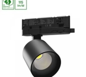 Spectrum voor de installateur LED 3F Railspot - Artemida Mini - 6-20W 600Lm-1700Lm Multi Lumen Switch - 3000K 930 Warm Wit | Zwart - 3-Fase Universeel