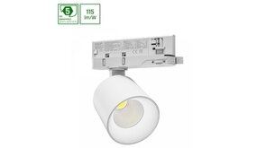 Spectrum LED 3F Railspot - Artemida Mini - 6-20W 600Lm-1700Lm Multi Lumen Switch - 3000K 930 Warm Wit | Wit - 3-Fase Universeel Spectrum LED 3F Railspot - Artemida Mini - 6-20W 600Lm-1700Lm Multi Lumen Switch - 3000K 930 Warm Wit | Wit - 3-Fase Universeel