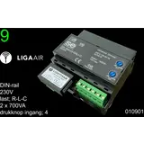 LCB LED Europe LED Dimmer DUO - 700W x 2 - DALI2 - Triac | Din rail - LIGA.AIR.UD-700-C LCB LED Europe LED Dimmer DUO - 700W x 2 - DALI2 - Triac | Din rail - LIGA.AIR.UD-700-C