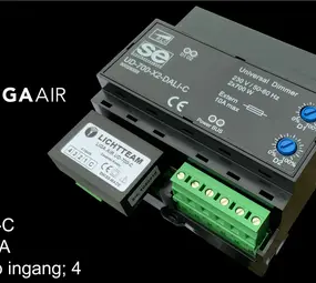 LCB LED Europe  LED Dimmer DUO - 700W x 2 - DALI2 - Triac | Din rail - LIGA.AIR.UD-700-C