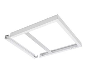 Ledvance Zakelijk: Professionele LED Verlichting & Armaturen LED paneel Opbouw frame systeem- 60x60cm - Wit aluminium - 75mm hoog