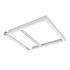 LED paneel Opbouw frame systeem- 60x60cm - Wit aluminium - 75mm hoog